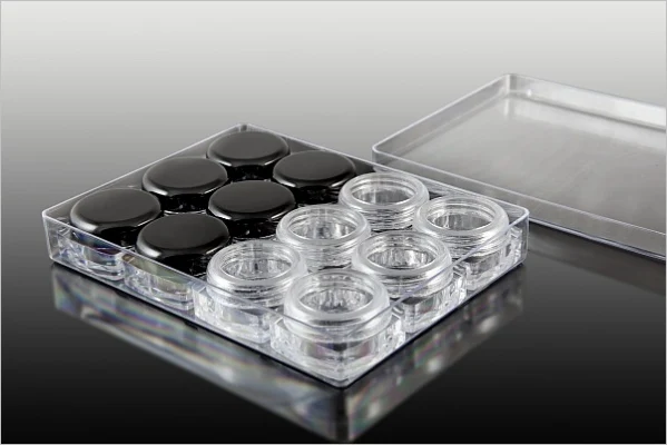 Set of 12 square jars 3 ml